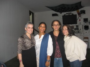From left: Sarah Kramer, Stephanie Redcross, me, and Carolyn Scott