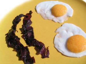 Au's Raw Bacon and Eggs